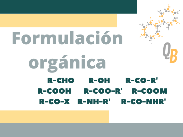Formulación orgánica BACHILLERATO